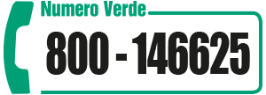 chiama per informazioni il numero verde 800146625